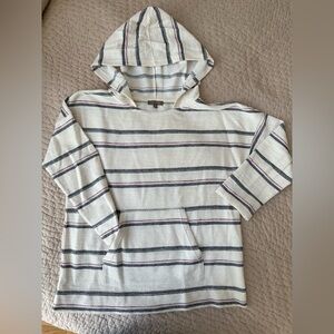 Lilla P Striped Hooded Pullover size S